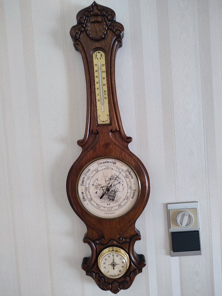 weerstation met onder andere een barometer, Audio, Tv en Foto, Ophalen, Zo goed als nieuw, Barometer