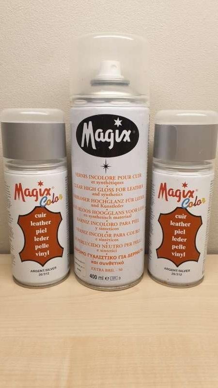 2x Magix color spray Zilver, 1x Magix kleurloos hoogglans, Ophalen