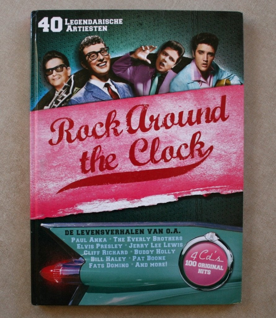 Rock around the Clock. 40 legendarische artiesten + 4 CD’s, Gelezen, Ophalen of Verzenden, Wams & Berkers, Genre of Stijl