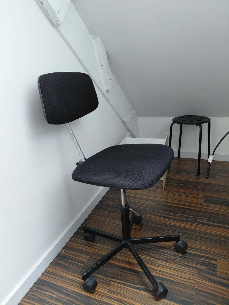 bureau stoel, Enlèvement, Utilisé, Noir, Chaise de bureau