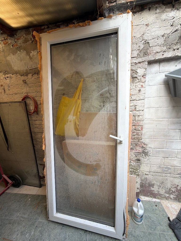 Buitendeur dubbele beglazing, Ophalen