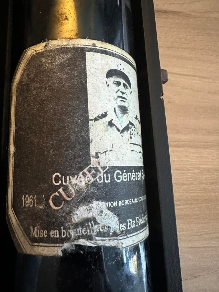 Bordeaux wijn 1961, Verzamelen, Wijnen, Ophalen, Zo goed als nieuw, Rode wijn, Vol