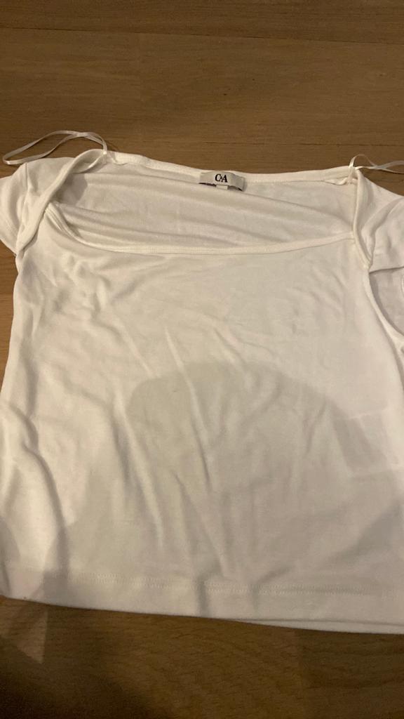Heel leuk wit topje van de c&a, Kleding | Dames, T-shirts, Ophalen of Verzenden, Zo goed als nieuw, Wit