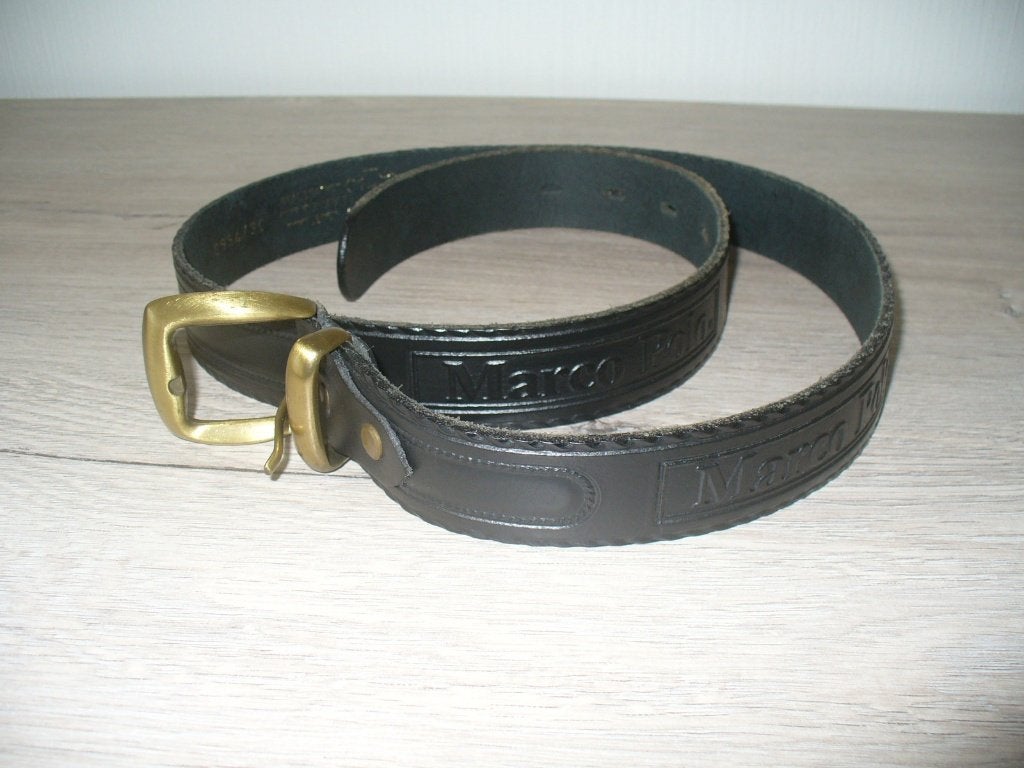 Zwarte riem 85/100, Kleding | Heren, Ophalen of Verzenden, Gedragen, Zwart