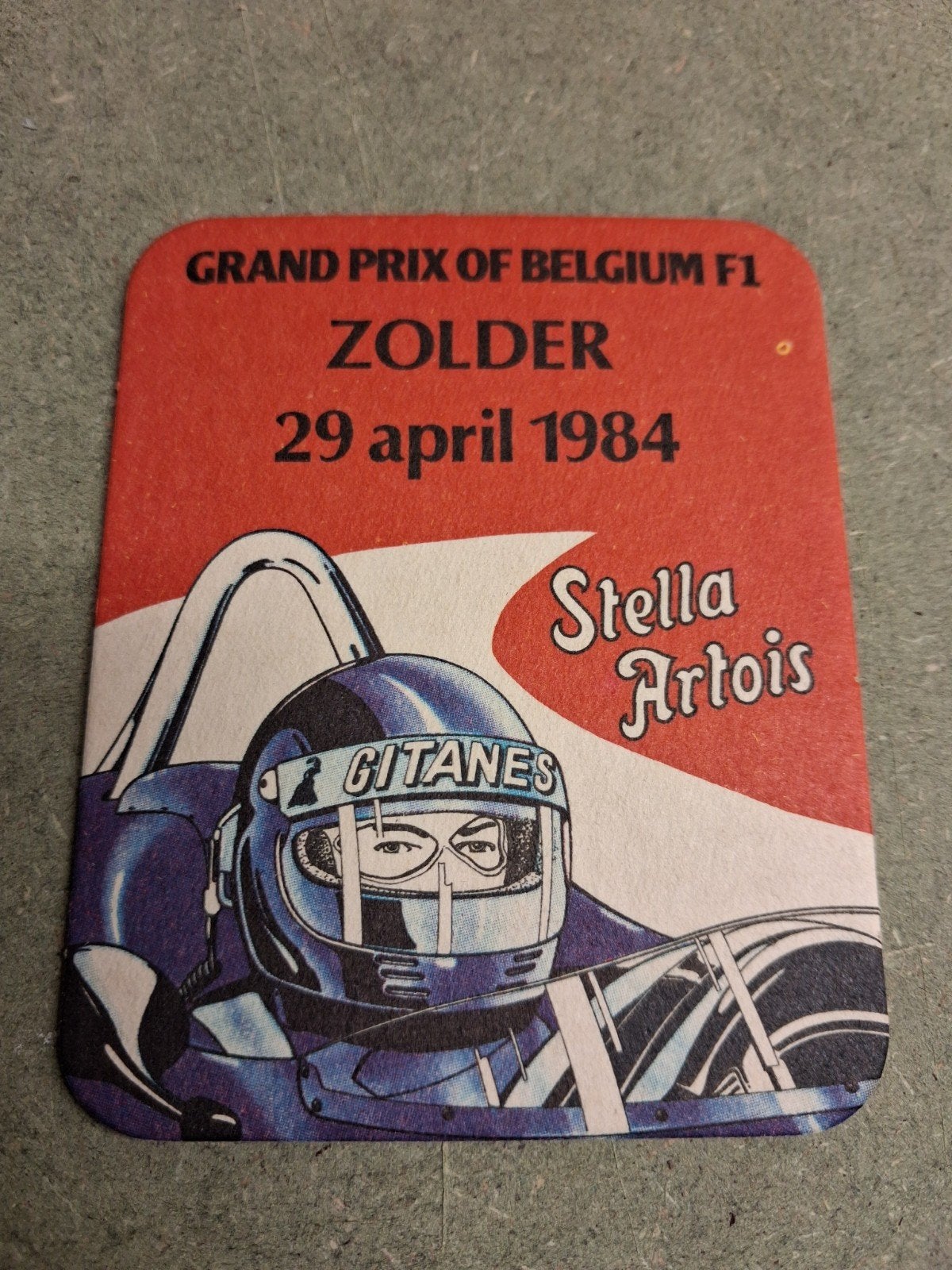 Bierviltje GP F1 ZOLDER 1984, Ophalen, Zo goed als nieuw, Formule 1