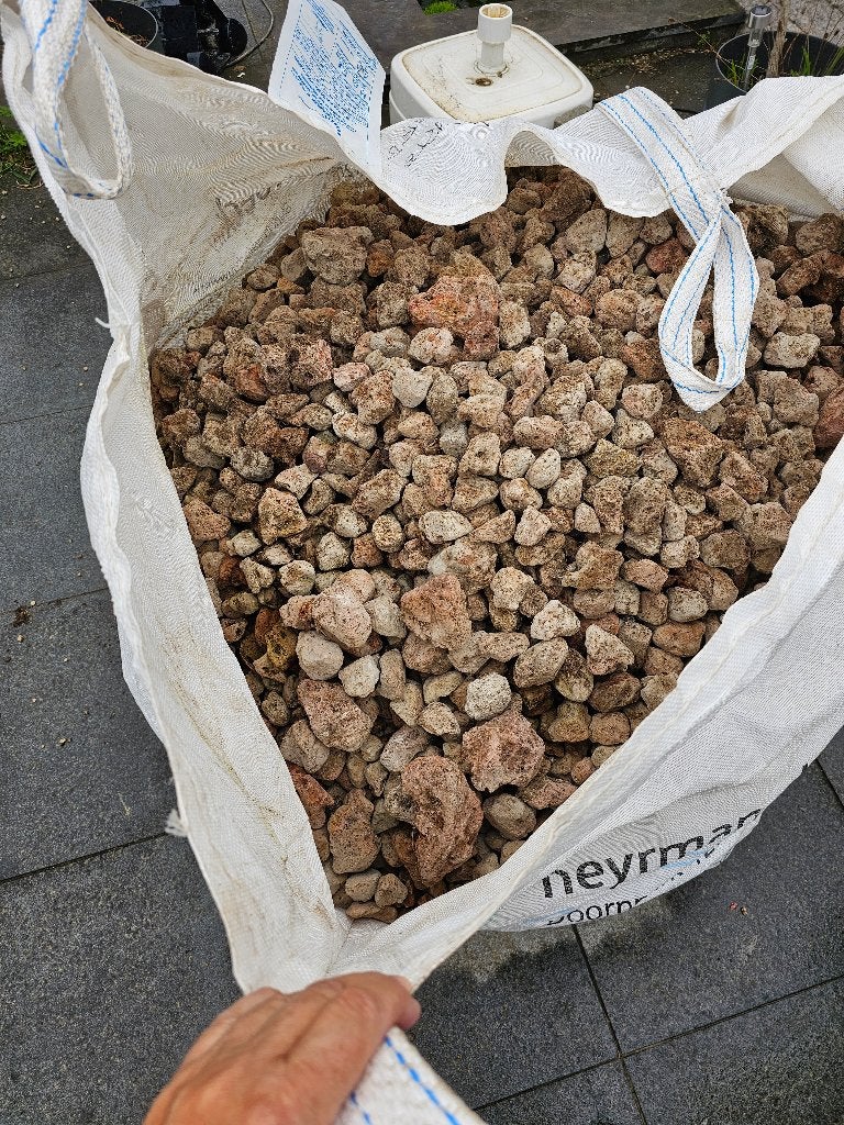 bigbag lavasteen, Ophalen, Lava