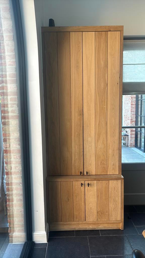 Massieve eiken kast, Ophalen, Zo goed als nieuw