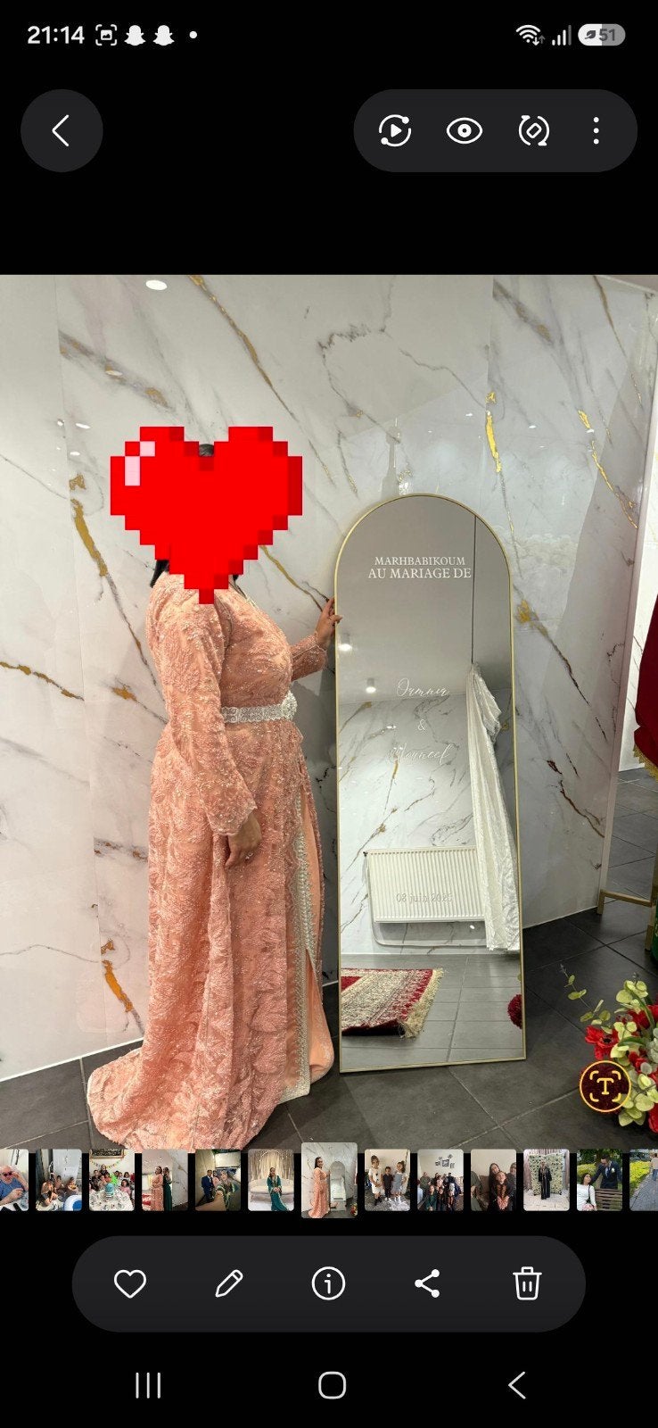 robe de soirée maroccaine, Ophalen, Overige typen, Maat 42/44 (L), Roze