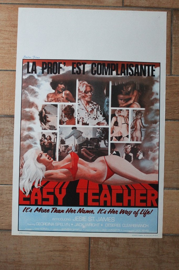 filmaffiche Easy Teacher 1979 filmposter, Collections, Posters & Affiches, Comme neuf, Cinéma et TV, A1 jusqu'à A3, Rectangulaire vertical