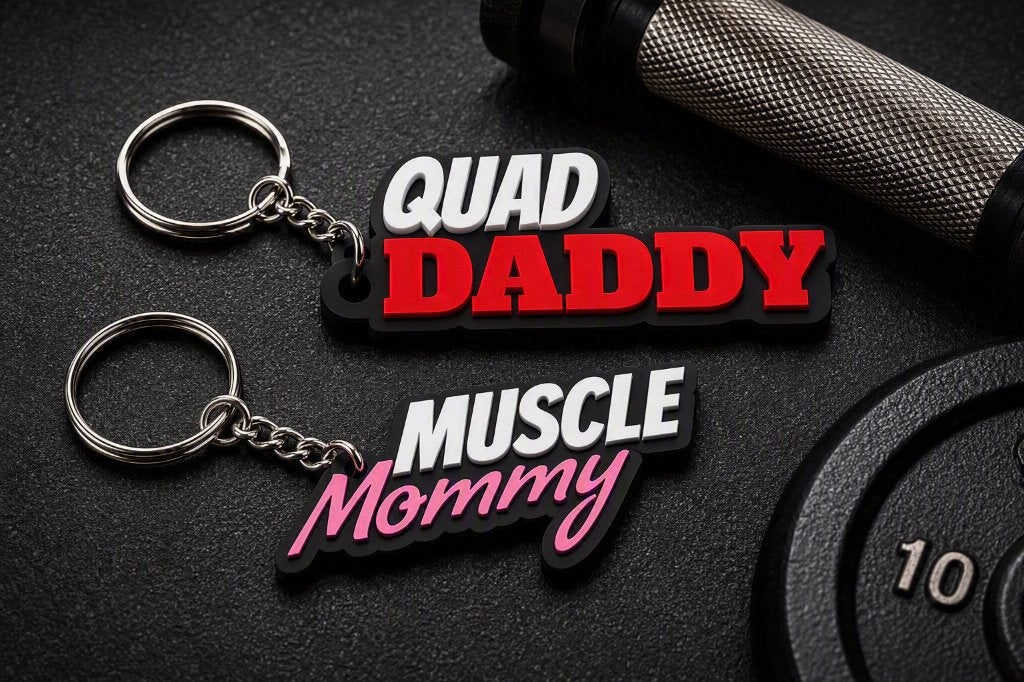 Porte-clés « Muscle Mommy » ou « Quad Daddy », Enlèvement ou Envoi, Neuf, Autres types