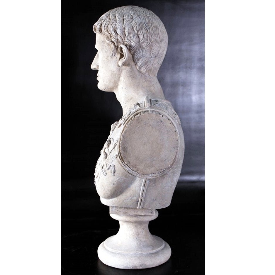 Buste — Standbeeld van Augustus Caesar, hoogte 83 cm, Ophalen, Nieuw