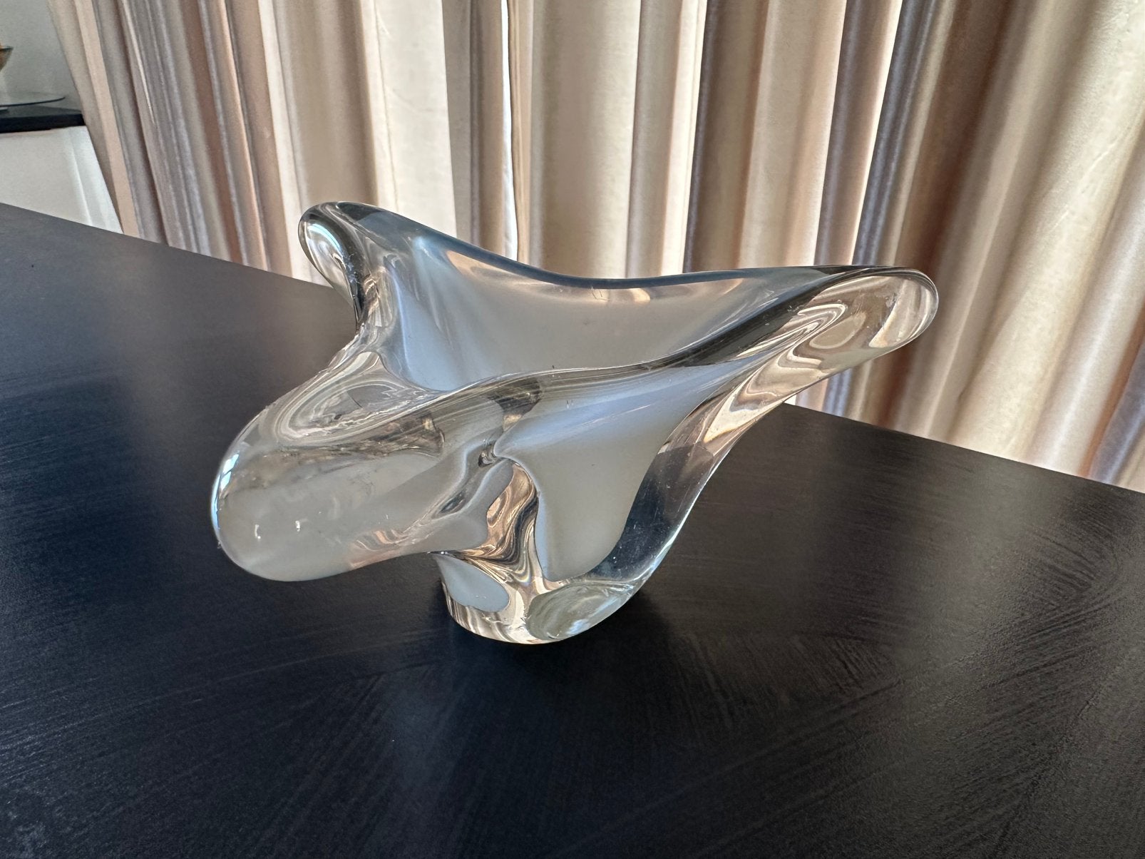 Coupe décorative en verre transparent soufflé, Ophalen, Zo goed als nieuw, Glas
