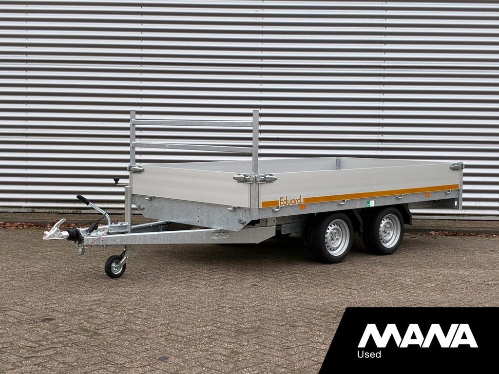 EDUARD K4 3318 Plateau 2as 3000kg Geremd 330X180 - LED verli, Auto diversen, Aanhangers en Bagagewagens, MANA Bedrijfswagens, Gebruikt