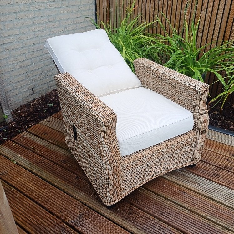 verstelbare lounge fauteuil, Ophalen
