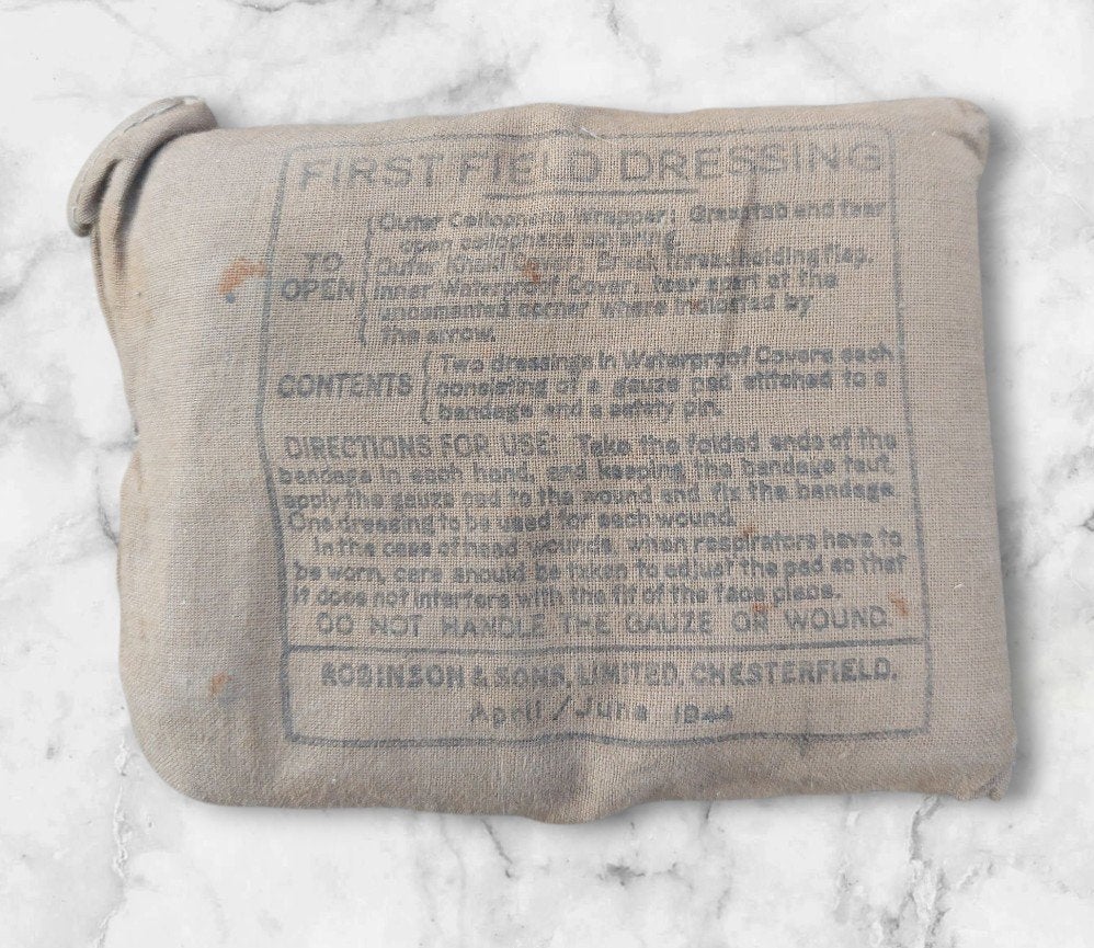 Brits wo2 Army 'First Field Dressing' 1944, Verzamelen, Ophalen of Verzenden