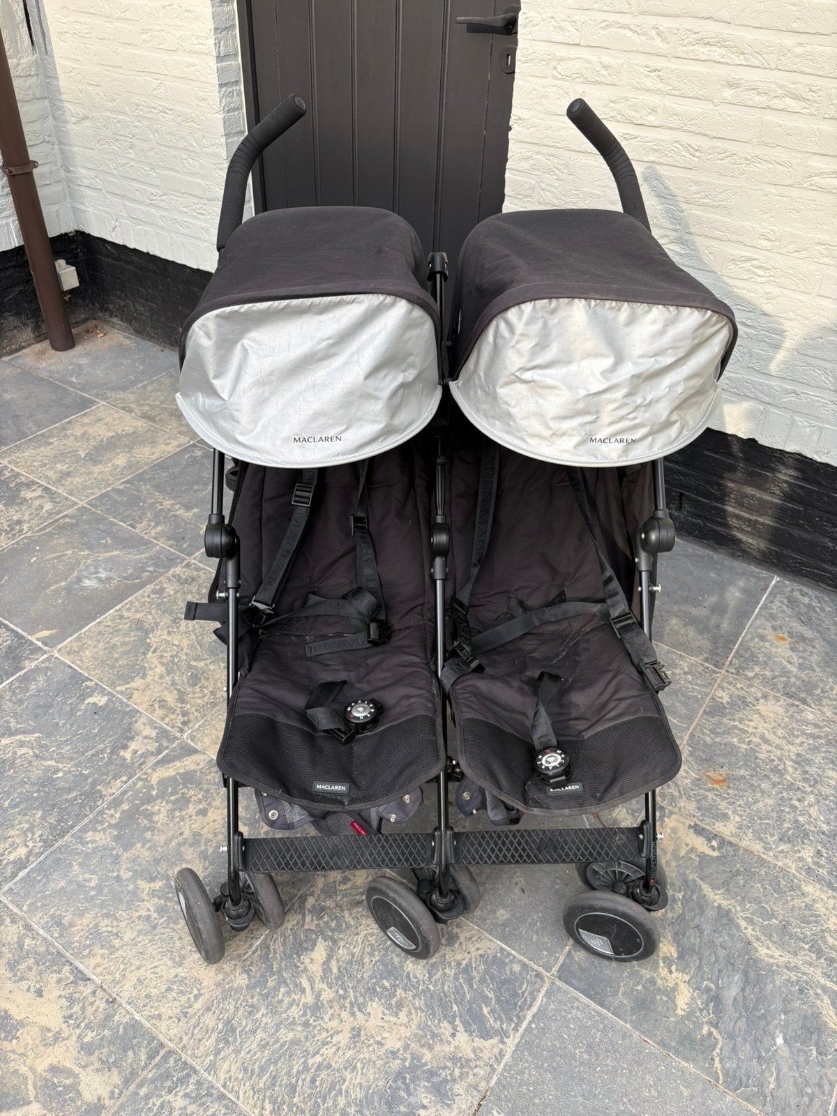 Duo kinderwagen Maclaren, Kinderen en Baby's, Ophalen, Gebruikt, Kinderwagen of Buggy