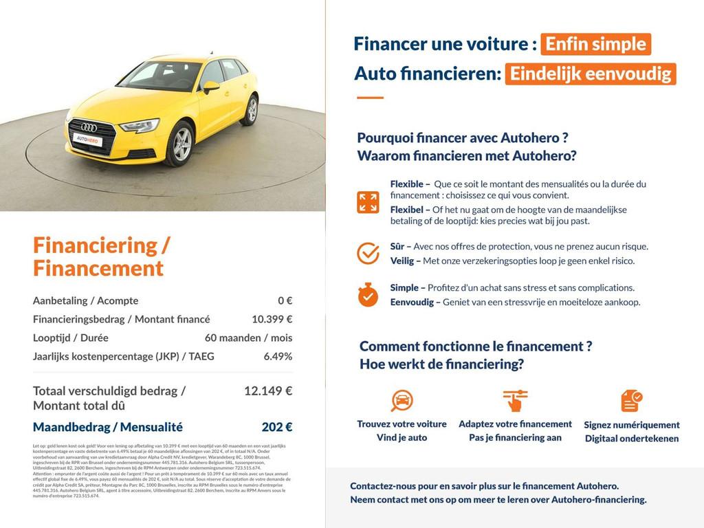 Audi A3 1.6 TDI (bj 2019), Auto's, Voorwielaandrijving, Stof, Gebruikt, Overige kleuren