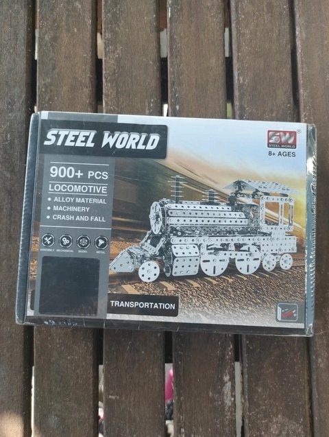 Speed world locomotive trein constructie set kit, Hobby en Vrije tijd, Modeltreinen | H0, Ophalen, Nieuw, Treinset