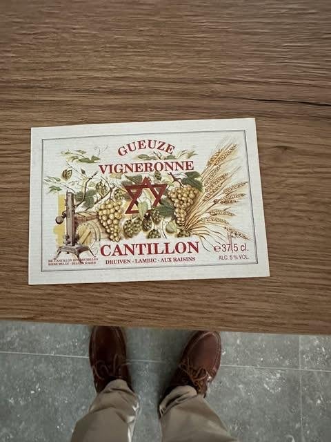 Cantillon etiket vigneronne 37,5 cl, Verzamelen, Ophalen of Verzenden, Nieuw, Overige typen, Overige merken