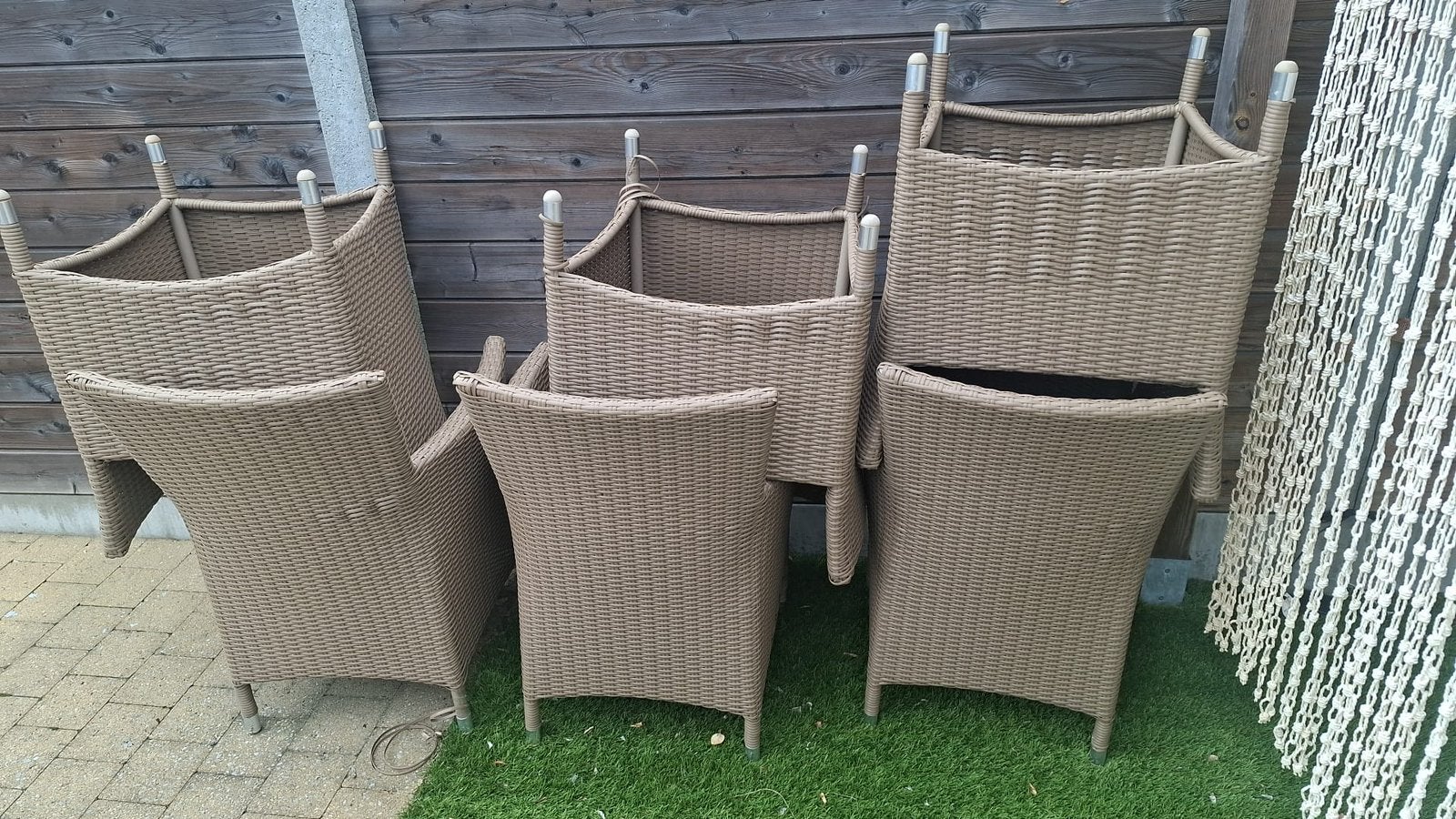 Tuinstoelen, Ophalen, Zo goed als nieuw, Plastic, Stapelbaar