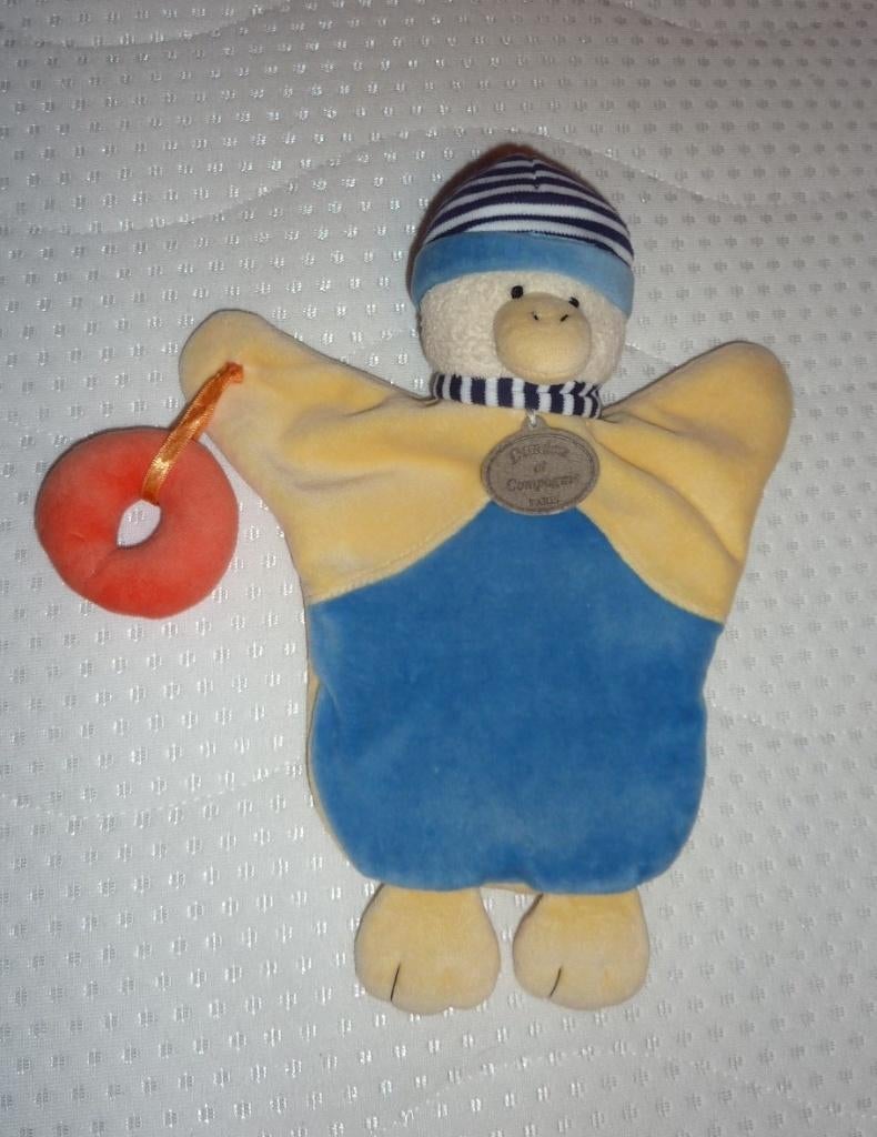 Doudou Marionnette à main - H 28cm, Enlèvement, Neuf, Canard