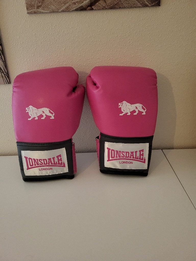 Bokshandschoenen + pads, Sport en Fitness, Ophalen, Zo goed als nieuw, Bokshandschoenen