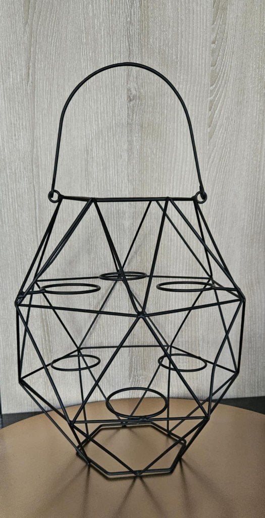 Décoration lanterne en métal noir, Enlèvement ou Envoi, Comme neuf, Noir, Métal