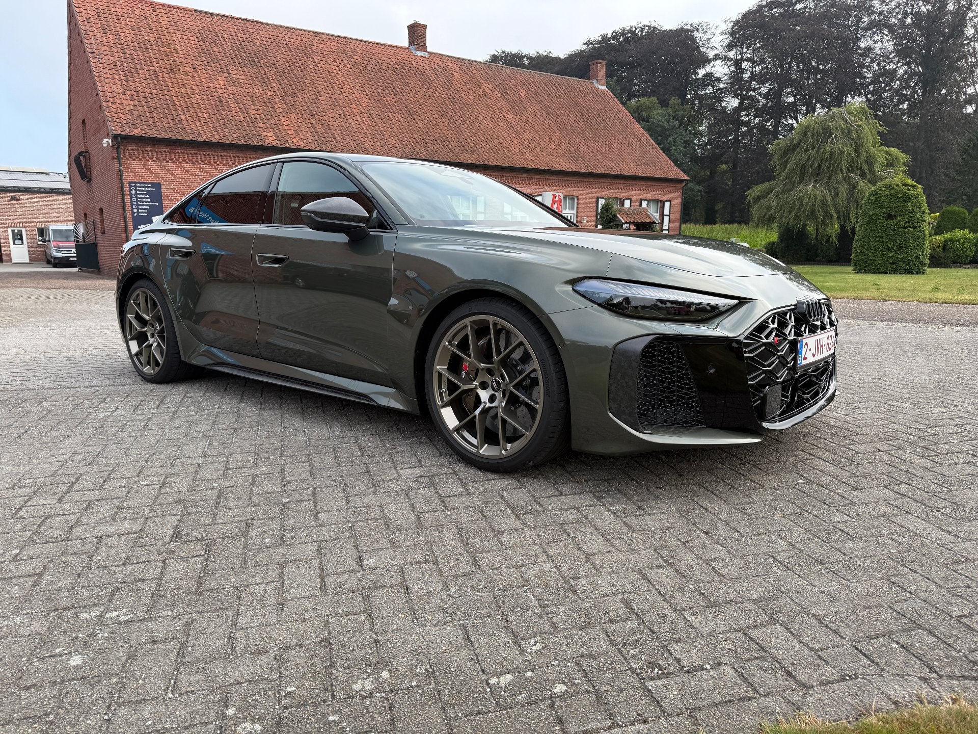 Audi RS5 BERLINE 2.9 TFSI PHEV QUATTRO - CARBON / CERAMIC /, Auto's, Automaat, Overige kleuren, Leder, Bedrijf
