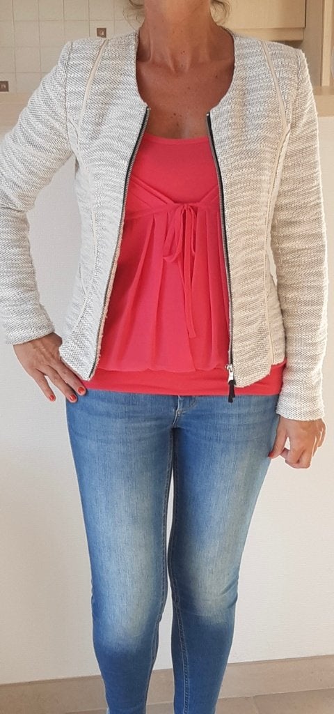 Mooi beige vestje, Ophalen of Verzenden, Gedragen, Maat 36 (S), Beige