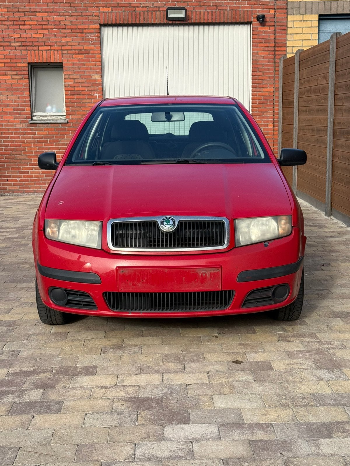Skoda Fabia i Benzine 2007 Rood, Autos, Rouge, Achat, Boîte manuelle, 5 portes