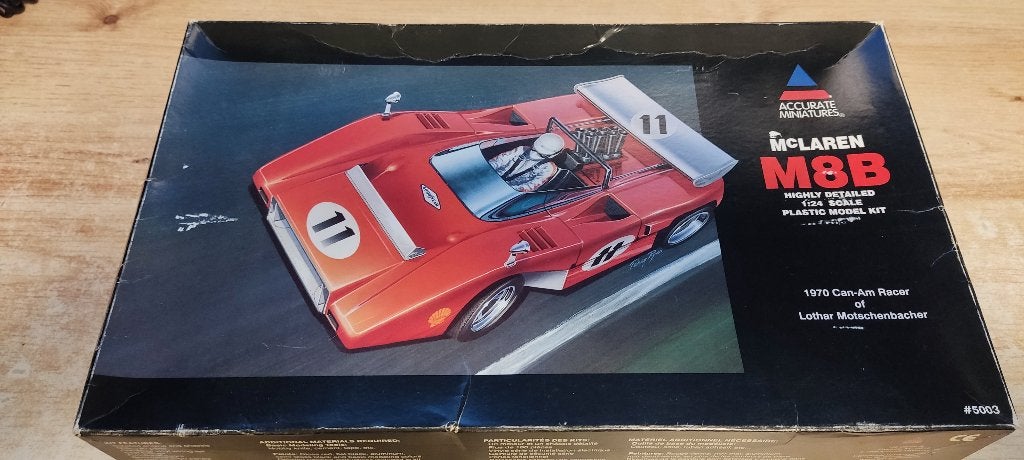 Accurate Miniatures 1/24 McLAREN M8B - 5003, Hobby en Vrije tijd, Auto, Groter dan 1:32, Zo goed als nieuw, Ophalen