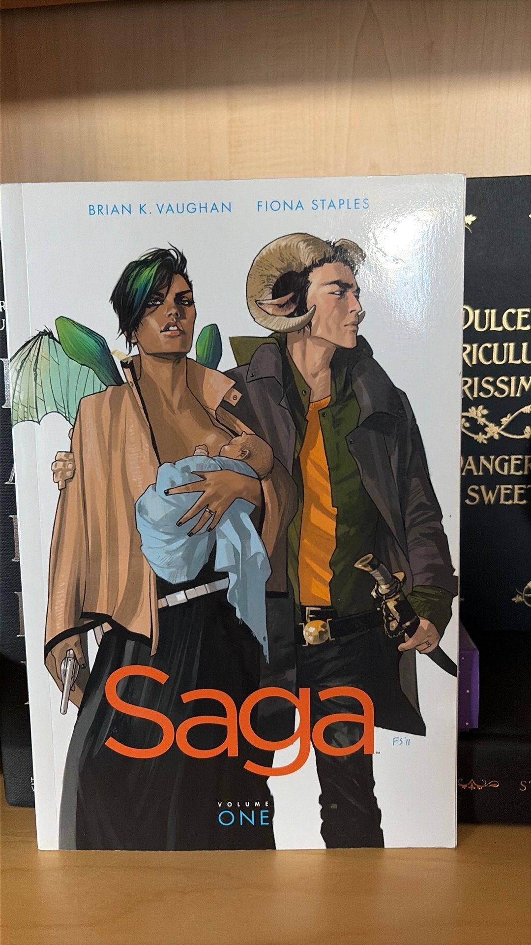 Brian K. Vaughan, Fiona Staples - Saga, Volume 1, Boeken, Ophalen of Verzenden, Zo goed als nieuw, Brian K. Vaughan, Fiona Staples