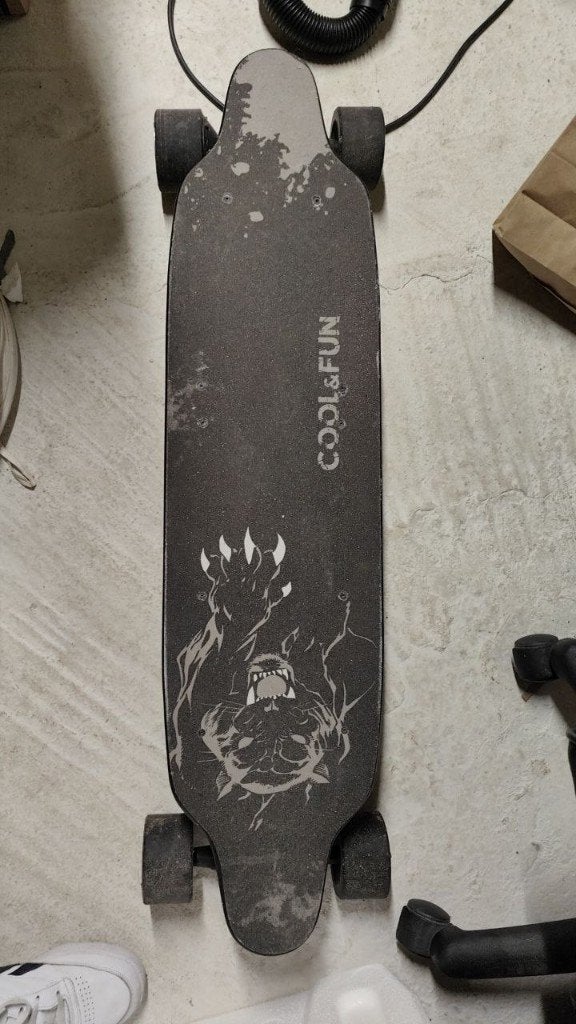 Cool&Fun elektrisch longboard nieuwe batterij, Sport en Fitness, Skateboarden, Ophalen, Gebruikt, Skateboard, Longboard