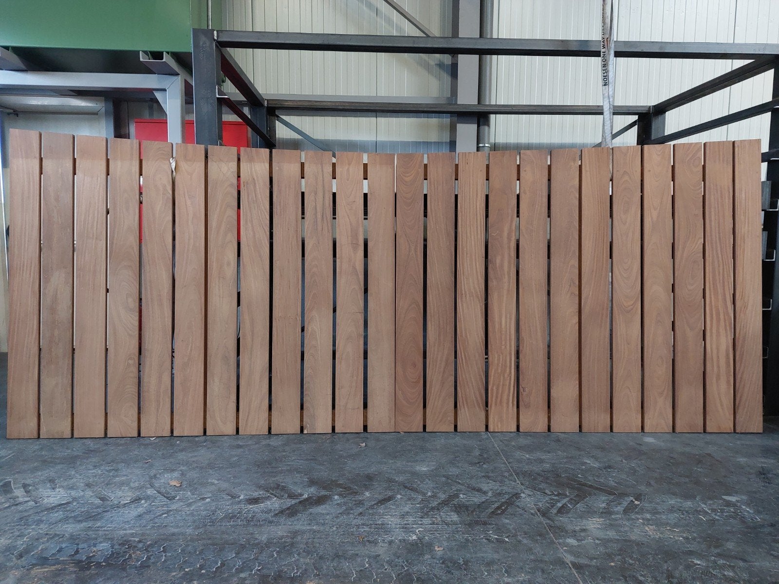 Houten poort afromosia, Jardin & Terrasse, Enlèvement
