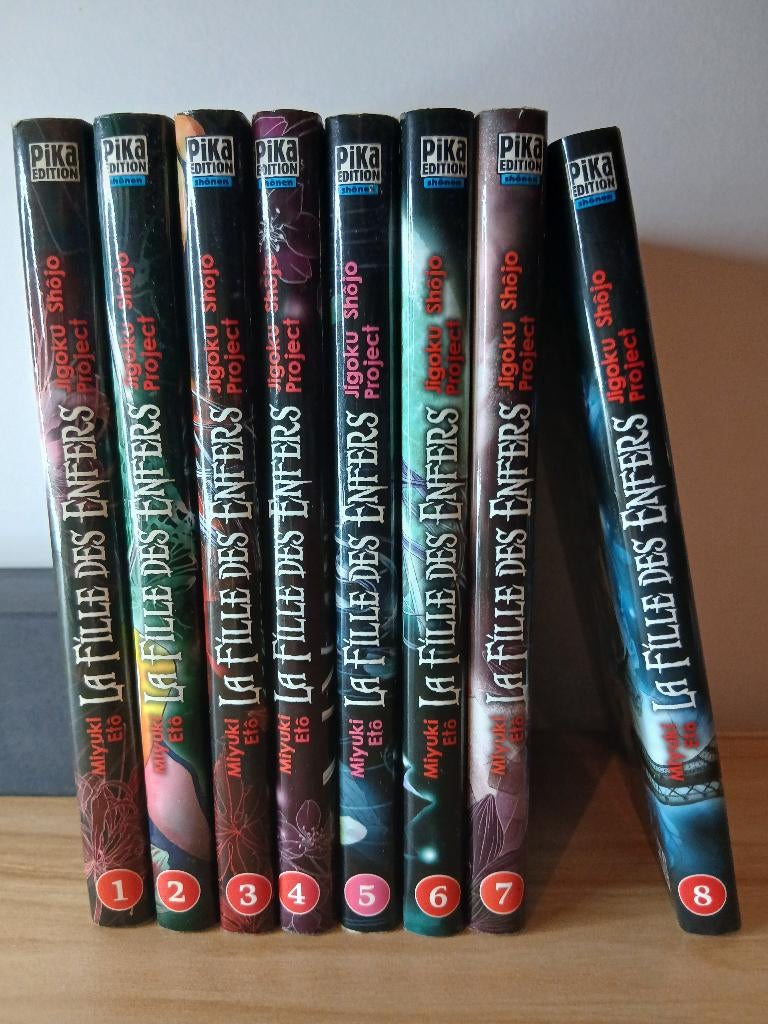 Lot mangas La Fille des Enfers 1-8 – Jigoku Shoujo, Neuf, MIYUKI ETO, Série complète ou Série, Enlèvement