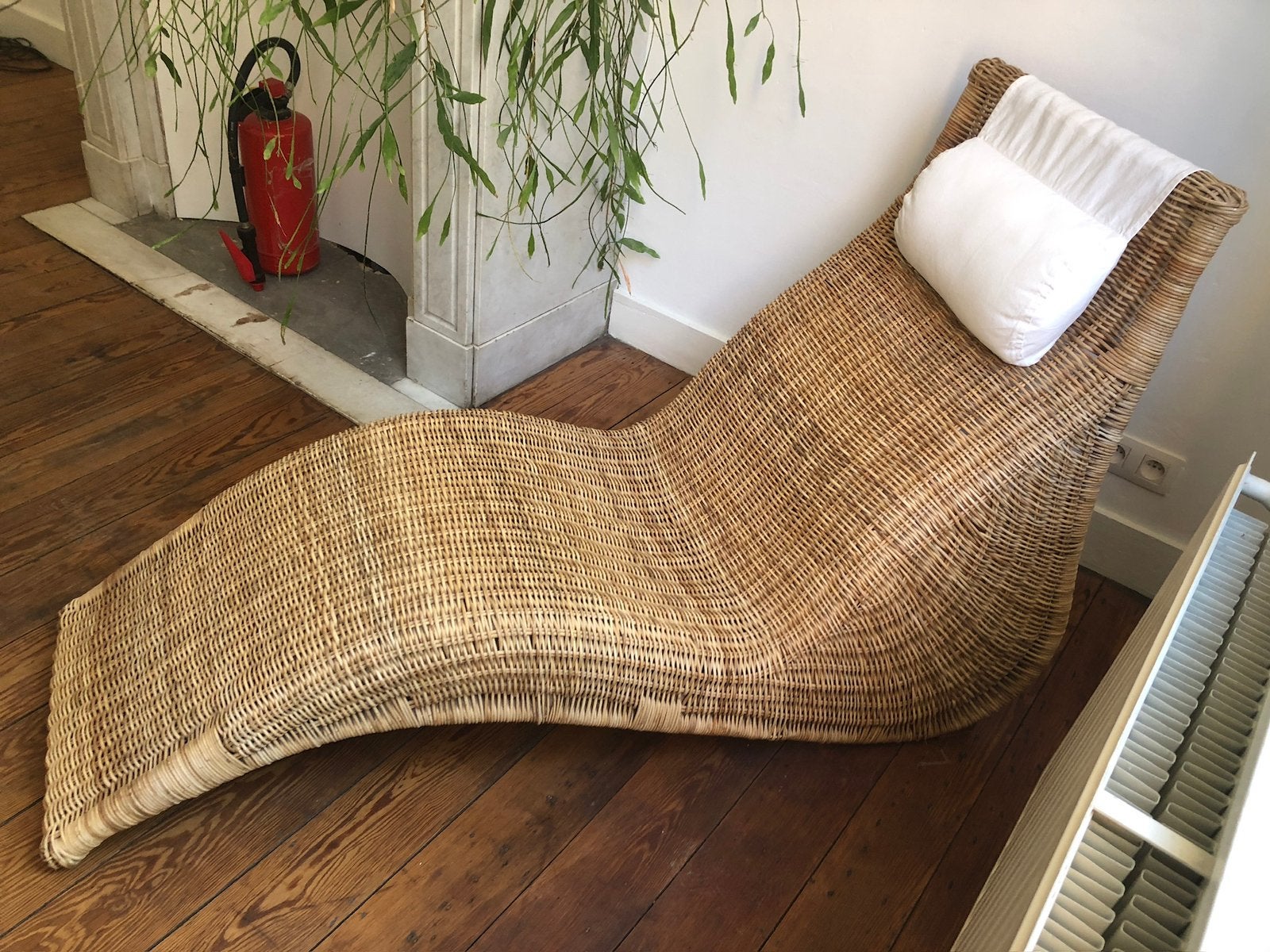 IKEA Karlskrona rotan ligstoel, Ophalen, Zo goed als nieuw