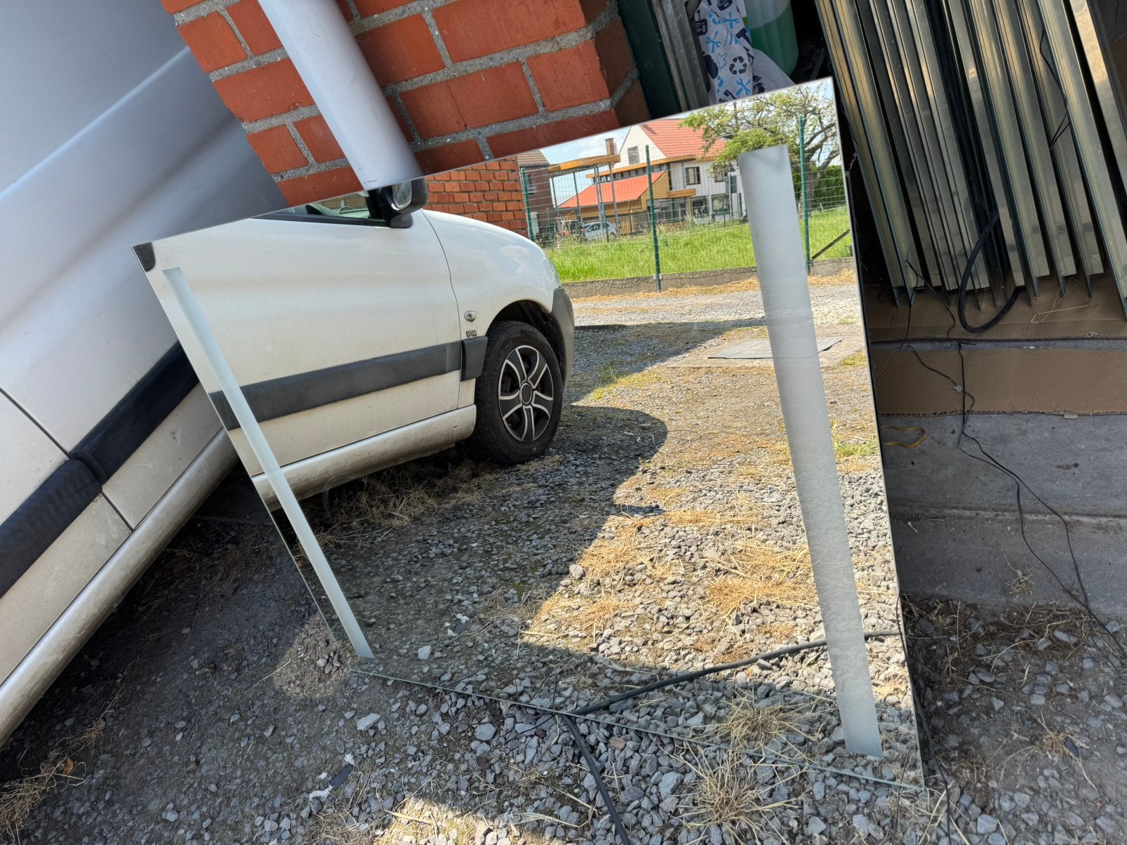 Spiegel met verlichting, Doe-het-zelf en Bouw, Sanitair, Ophalen, Gebruikt