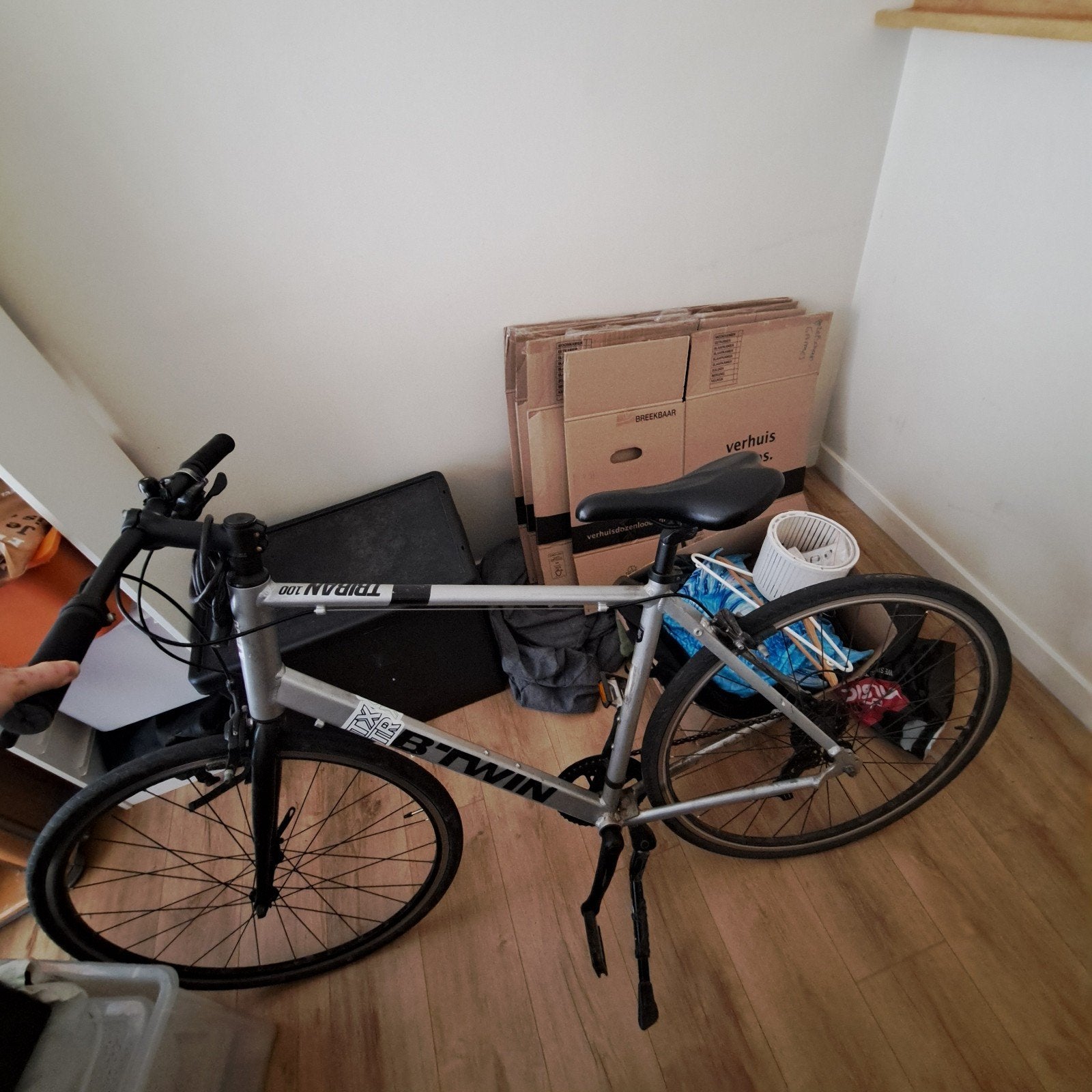 Grijs met zwart triban 100 paar krassen band enrem vervange, Vélos & Vélomoteurs, Enlèvement ou Envoi