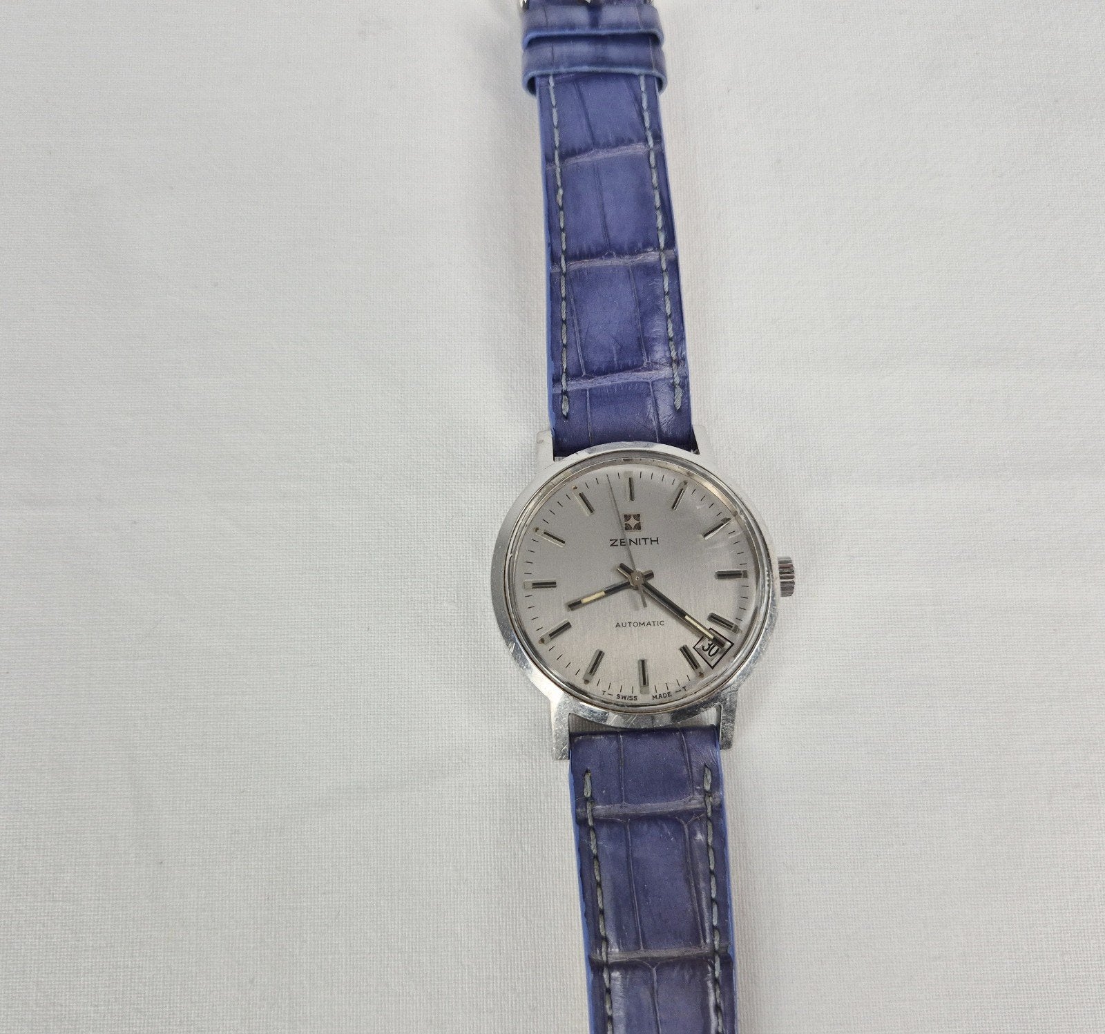 Montre Zenith, Montre-bracelet, Autres marques, Enlèvement ou Envoi, Cuir
