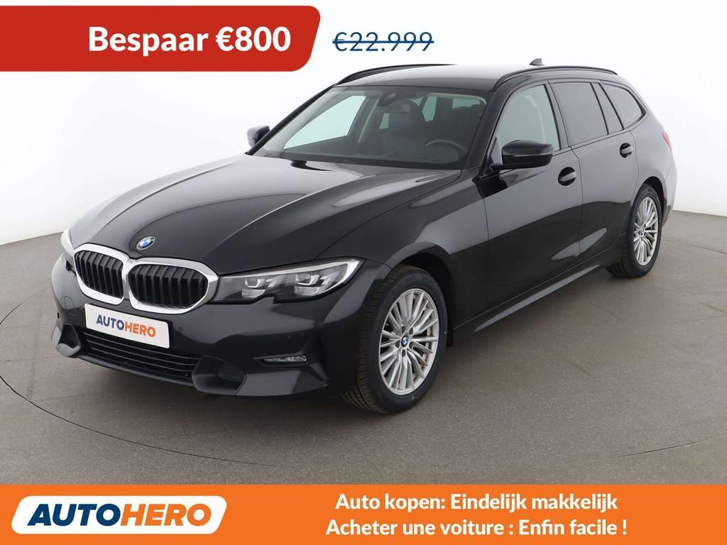 BMW 3 Serie 318 318d Sport Line (bj 2020, automaat), Auto's, BMW, Achterwielaandrijving, Zwart, 5 deurs, 150 pk