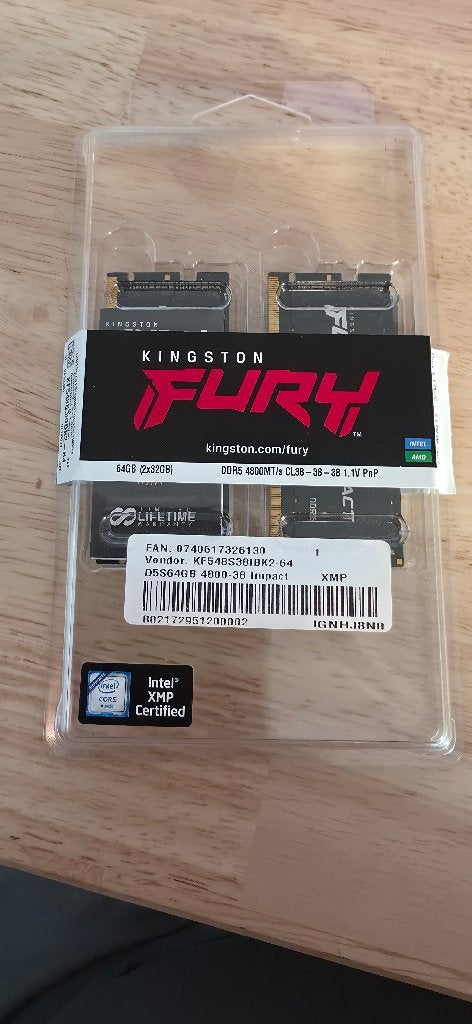Kingston FURY DDR5 64 GB SODIMM (2x32 GB) PC 4800 CL38, Computers en Software, RAM geheugen, Ophalen of Verzenden, Zo goed als nieuw