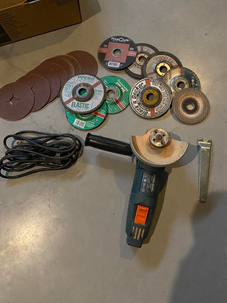 Black and Decker slijpschijf 115mm, Doe-het-zelf en Bouw, Ophalen of Verzenden, Gebruikt