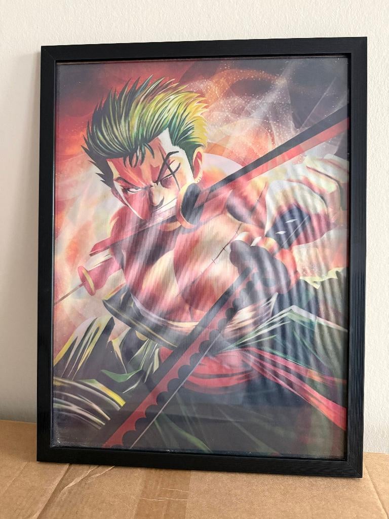 One Piece - 3D poster frame met drietrapsverloop, Rechthoekig Staand, Ophalen of Verzenden, Zo goed als nieuw, A1 t/m A3