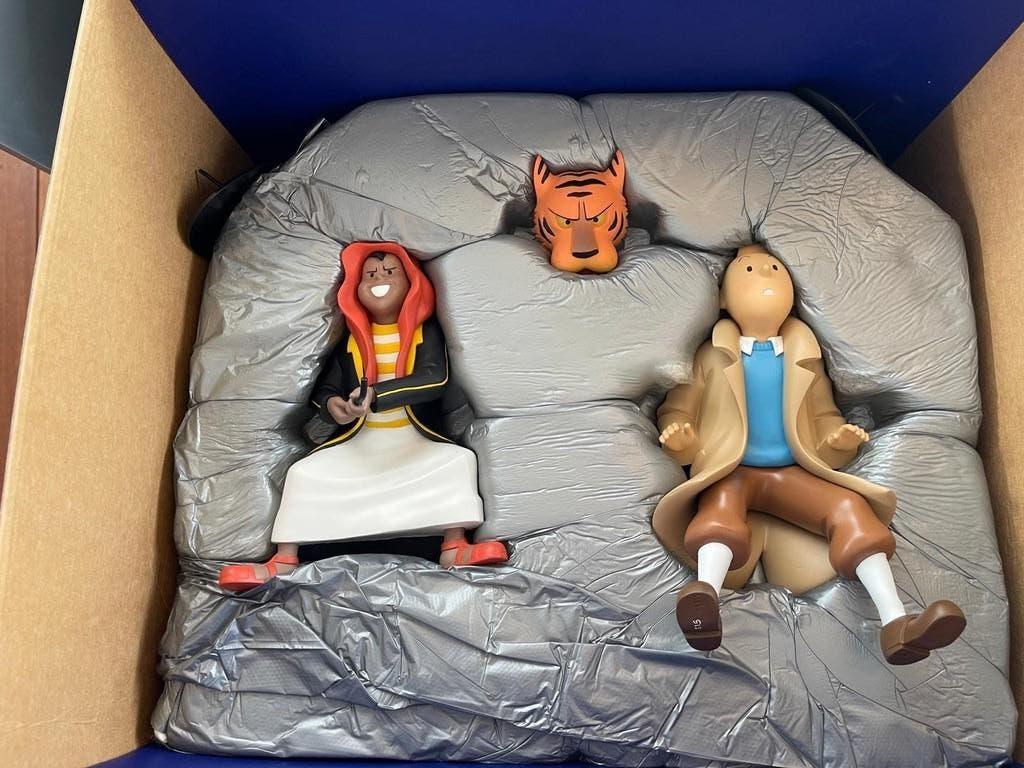 Grote figuren van Kuifje en Abdallah, Verzamelen, Ophalen of Verzenden, Nieuw