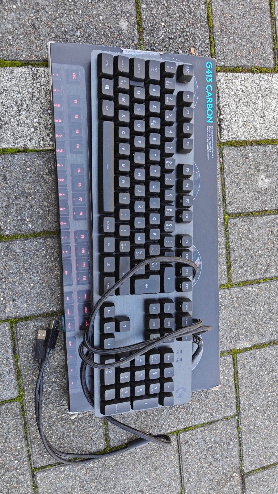 Logitech g413 toetsenbord, Computers en Software, Ophalen, Logitech, Azerty, Zo goed als nieuw