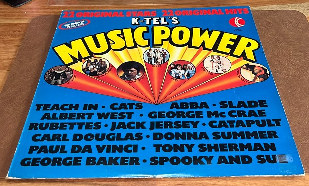 K-Tel's Music Power - Vinyl LP - NL, CD & DVD, Vinyles | Compilations, Enlèvement ou Envoi, Utilisé