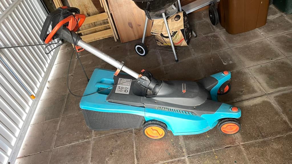 Gardena grasmachine, Enlèvement, Utilisé, Tondeuses à gazon électriques