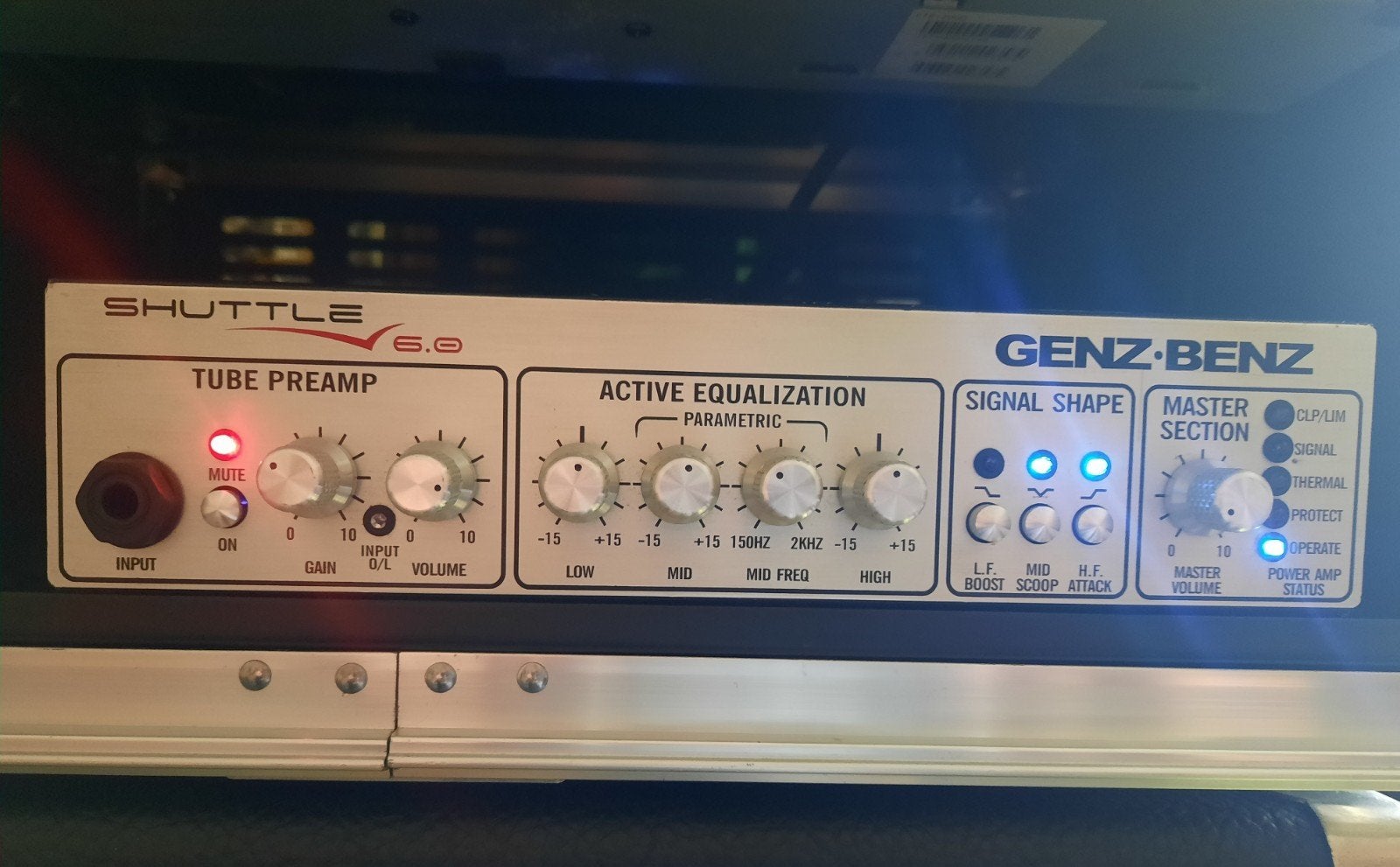 vends tête genz benz usa en rack complet, Musique & Instruments, Enlèvement, Utilisé, Guitare basse, 100 watts ou plus