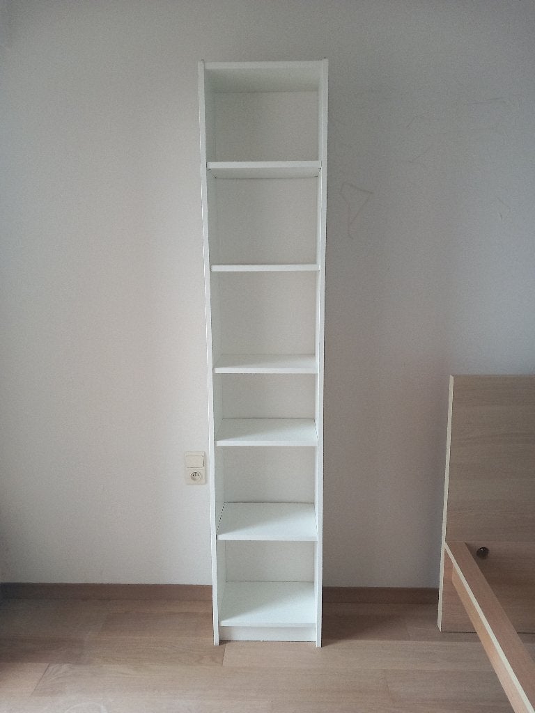 BILLY Boekenkast, wit, 40x28x202 cm, Ophalen, Met plank(en), 200 cm of meer, Zo goed als nieuw