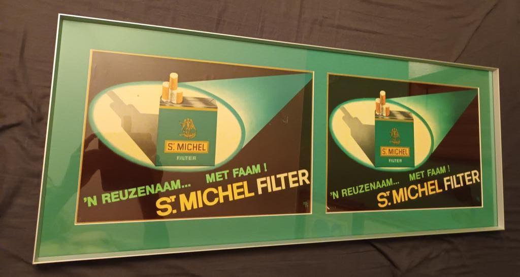 Vintage reclame St-Michel - kader, Verzamelen, Merken en Reclamevoorwerpen, Zo goed als nieuw, Reclamebord, Ophalen of Verzenden